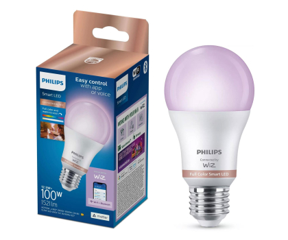 Inteligentne oświetlenie Philips Inteligentna Żarówka LED E27 RGB A60 100W 1521lm 2200-6500K